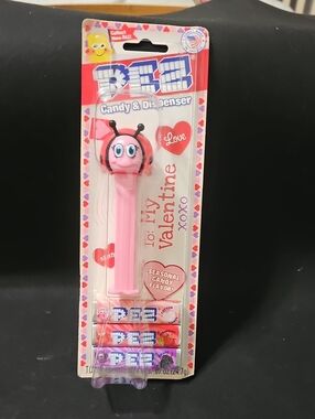 Pez Pink Ladybug Valentine Candy Dispenser